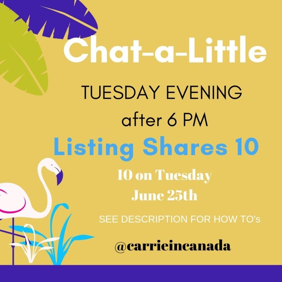 Tuesday Evening Share Party Sign up by 6 PM - Picture 1 of 1